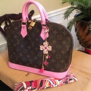 Louis Vuitton vintage Alma Satchel Pink